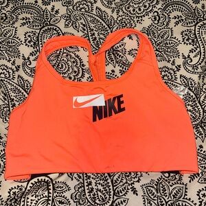 Nike Women's Bright Orange Sports Bra